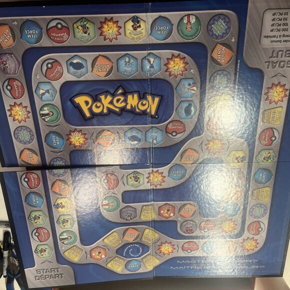 Pokemon Master Trainer Board Game Orange Box Milton Bradley 2005 (100% Complete) - Picture 2 of 4